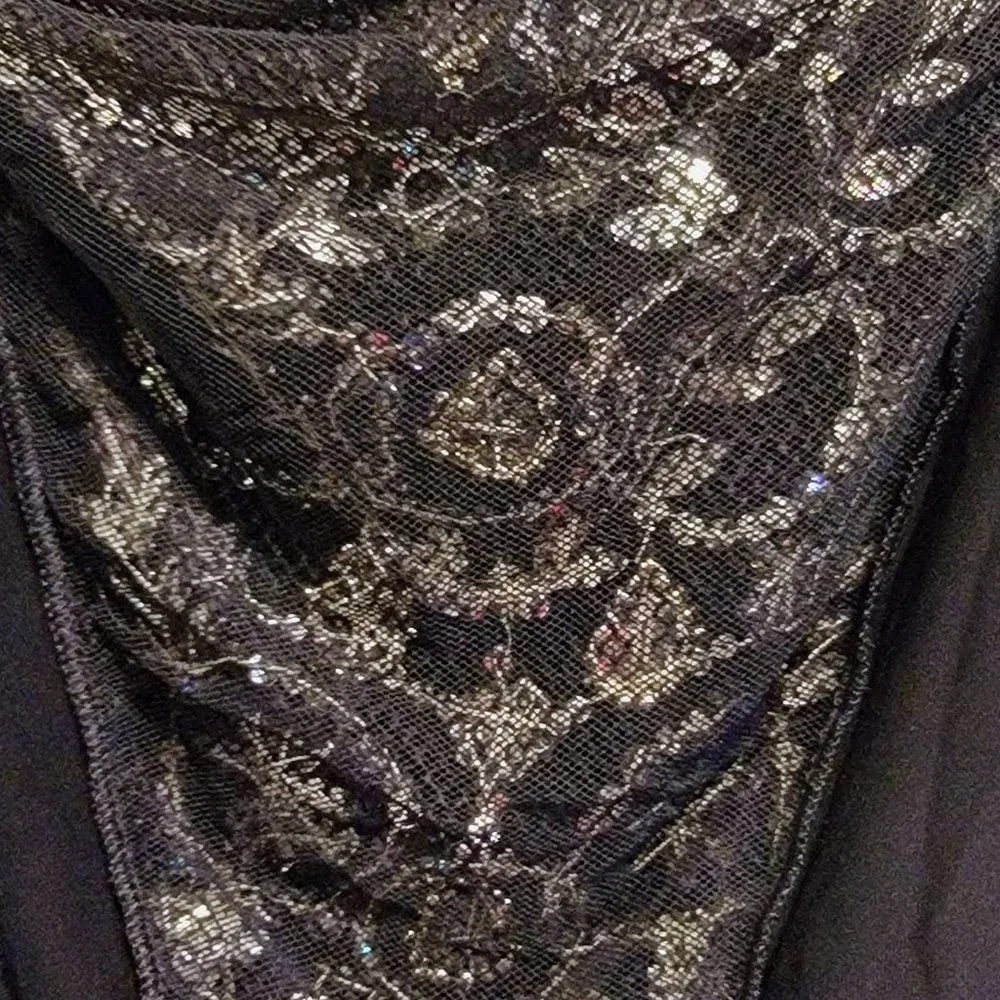 Vintage LA PERLA Ritmo Black Bodysuit w/ Jeweled & Beaded Back   Size 44/8 - Picture 7 of 11